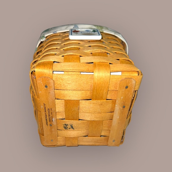 Vintage Longaberger Tissue Box Holder Basket - Picture 11 of 15